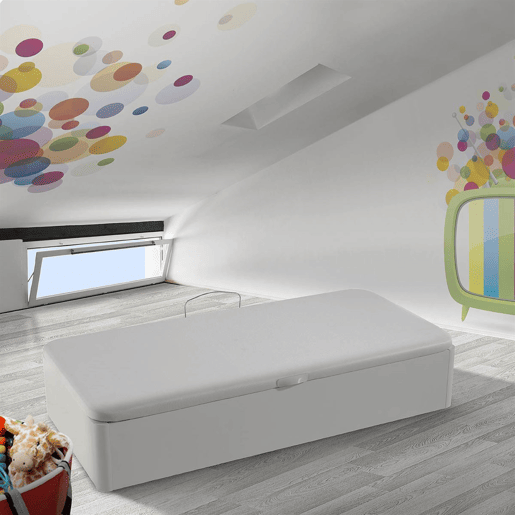 Sommier LATERAL 3D extra capacidade branco 90x190cm