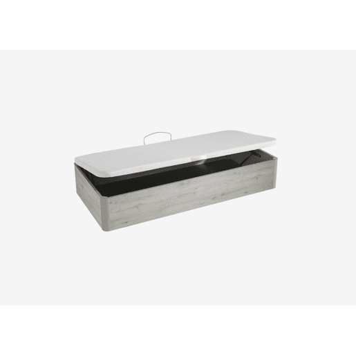 Sommier LATERAL 3D extra capacidade carvalho cinza 90x190cm