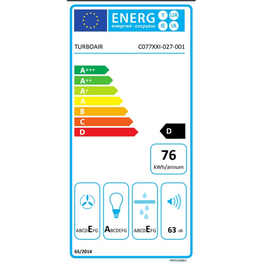 Exaustor decorativo TURBOAIR VIVACE BLA90