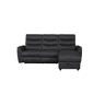 Chaise longue relax elétrico FAMILY 3 lugares dereito antracite