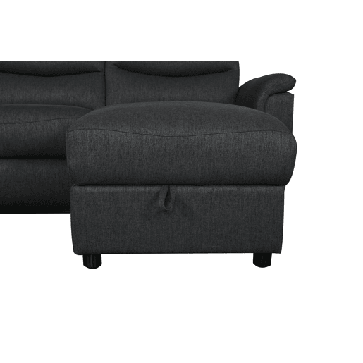 Chaise longue relax elétrico FAMILY 3 lugares dereito antracite