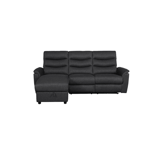 Chaise longue relax elétrico FAMILY 3 lugares esquerdo antracite