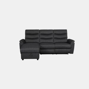 Chaise longue relax elétrico FAMILY 3 lugares esquerdo antracite