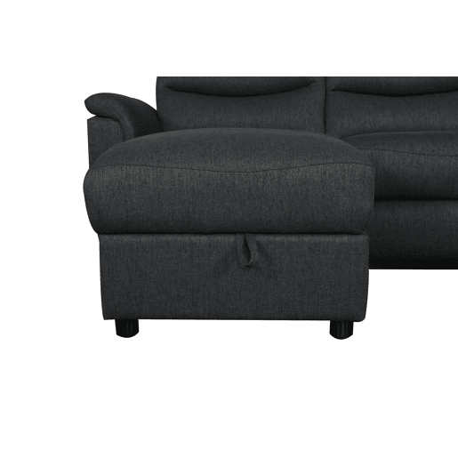 Chaise longue relax elétrico FAMILY 3 lugares esquerdo antracite