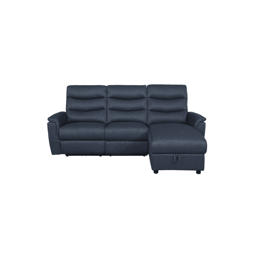 Chaise longue relax elétrico FAMILY 3 lugares dereito cor azul