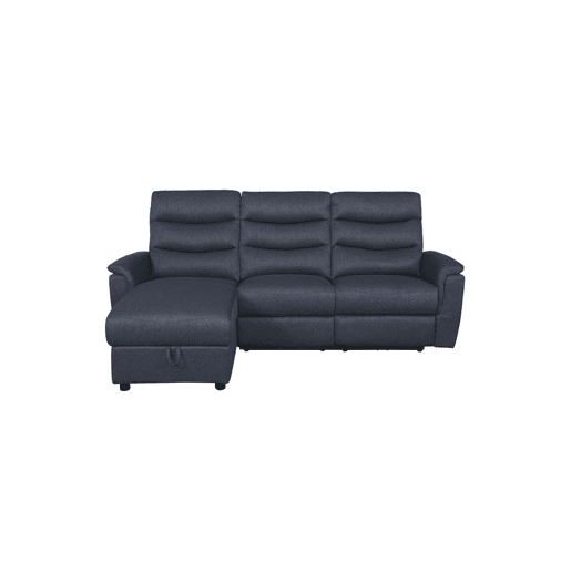 Chaise longue relax elétrico FAMILY 3 lugares esquerdo cor azul