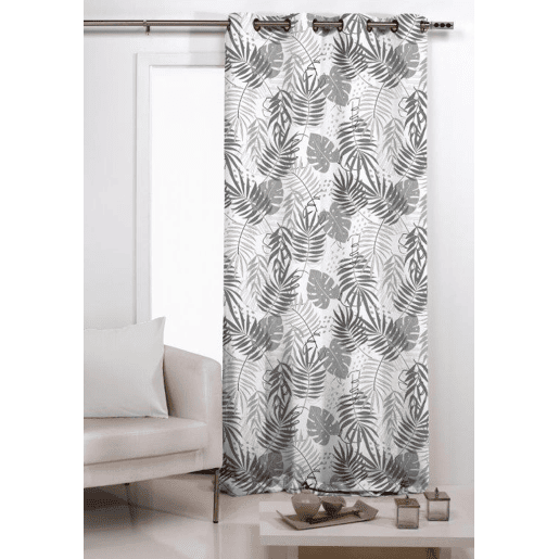 Cortina com ilhós PAULA 140x260cm cor cinza Cortina com ilhós PAULA 140x260cm cor cinza