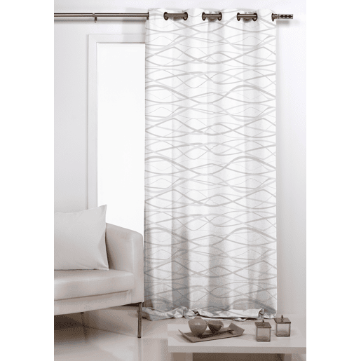 Cortina com ilhós ARADIA 140x260cm cor cinza Cortina com ilhós ARADIA 140x260cm cor cinza
