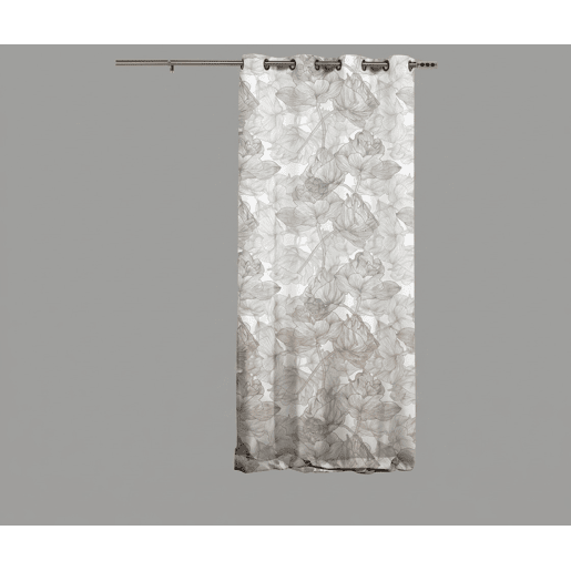 Cortina com ilhós LUJO 140x260cm cor cinza Cortina com ilhós LUJO 140x260cm cor cinza
