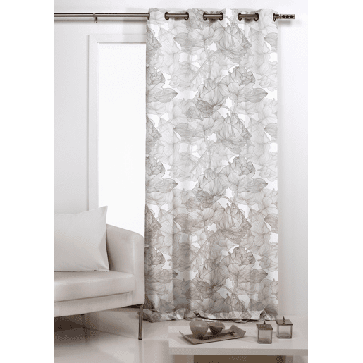Cortina com ilhós LUJO 140x260cm cor cinza Cortina com ilhós LUJO 140x260cm cor cinza