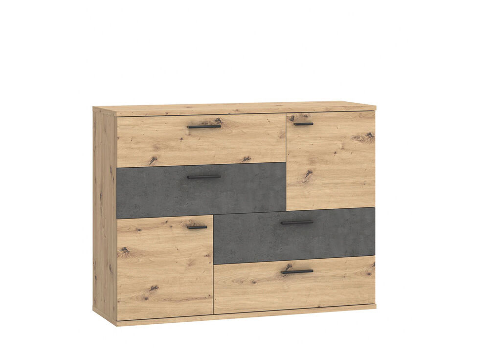 Aparador 2 puertas 4 cajones SKIVE