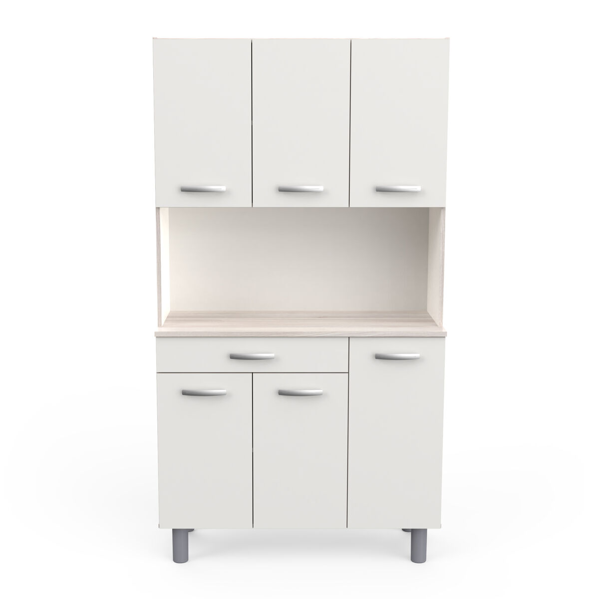 Buffet de cocina 6 puertas 1 cajón lucia - conforama