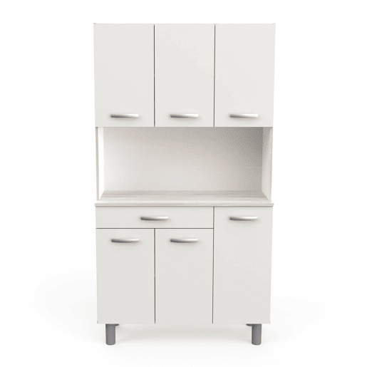Buffet de cozinha LUCIA com 6 portas e 1 gaveta