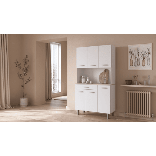 Buffet de cozinha LUCIA com 6 portas e 1 gaveta