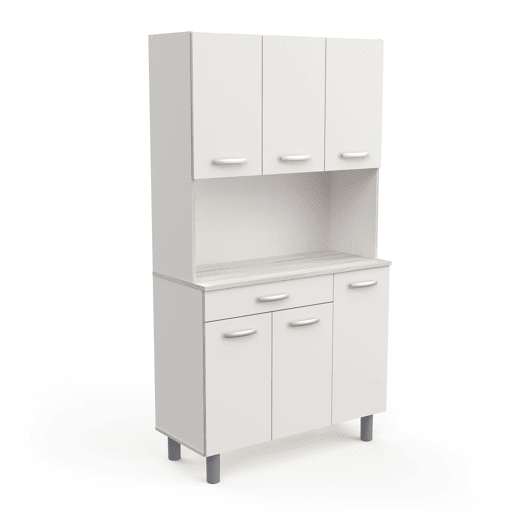 Buffet de cozinha LUCIA com 6 portas e 1 gaveta