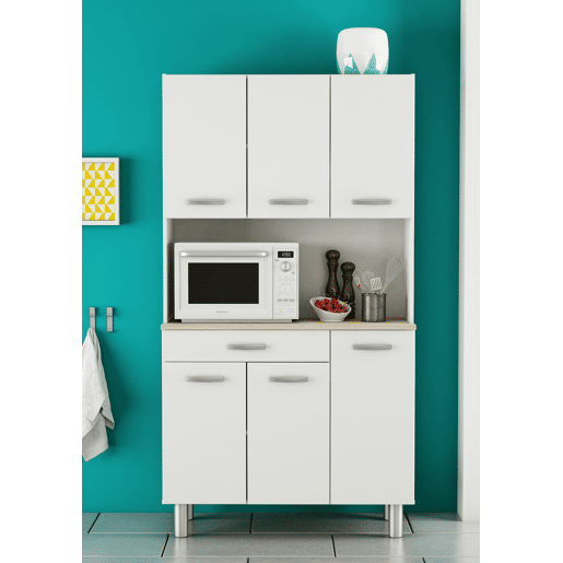 Buffet de cozinha LUCIA com 6 portas e 1 gaveta