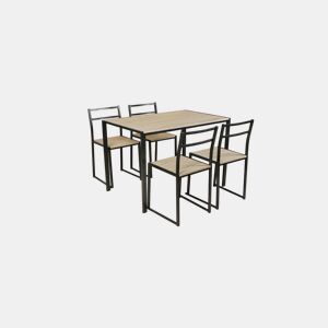 Conjunto de mesa e 4 cadeiras SIDNEY