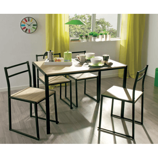 Conjunto de mesa e 4 cadeiras SIDNEY Conjunto de mesa e 4 cadeiras SIDNEY