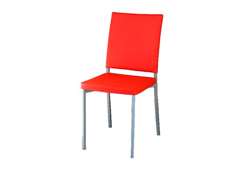 Silla de cocina ANUBIS fija PU rojo