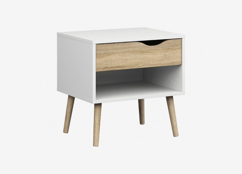 Mesita de noche con 1 cajón DELTA