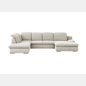 Sofá de canto ISONA com cama esquerda 5 lugares bege
