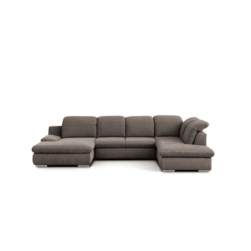 Sofá de canto ISONA com cama dereita 5 lugares vison