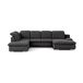 Rinconera con cama ISONA izquierda 5 plazas antracita Rinconera con cama ISONA izquierda 5 plazas antracita Gris Oscuro