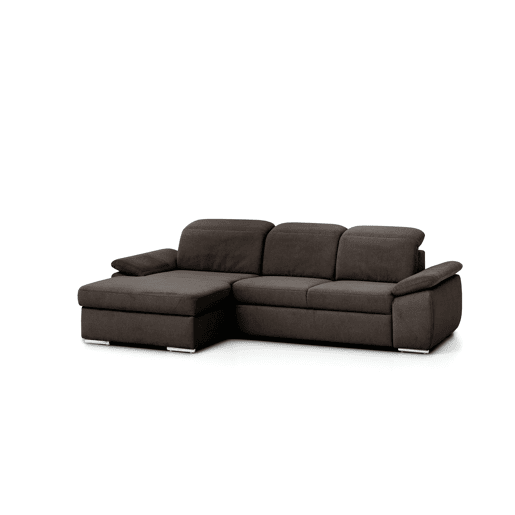 Chaise longue cama 4 lugares esquerdo MORIS cor castanho