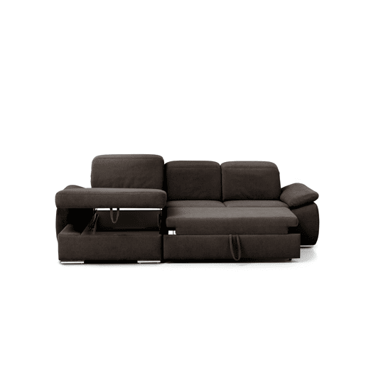 Chaise longue cama 4 lugares esquerdo MORIS cor castanho