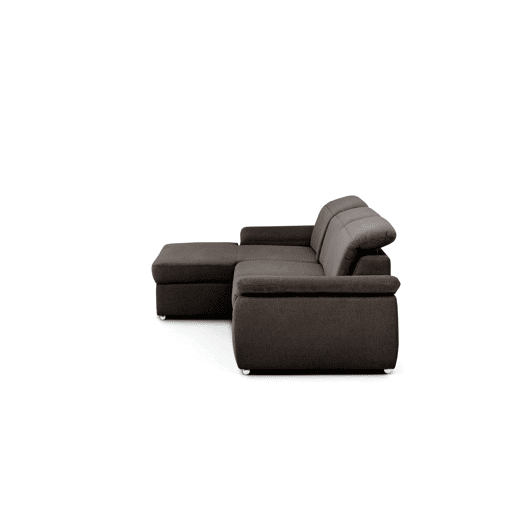 Chaise longue cama 4 lugares esquerdo MORIS cor castanho
