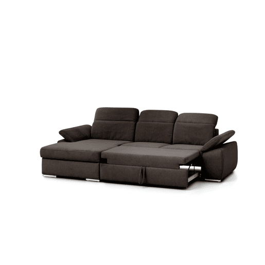 Chaise longue cama 4 lugares esquerdo MORIS cor castanho