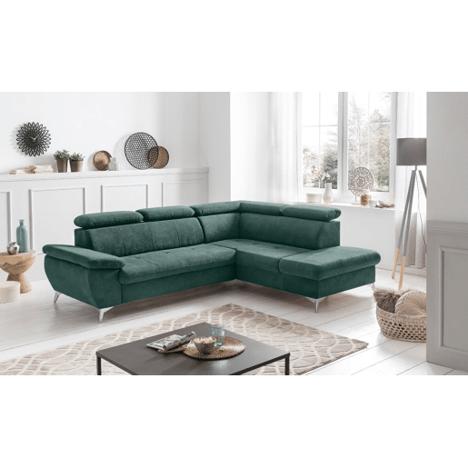 Sofá cama GISELA dereita 3 lugares verde