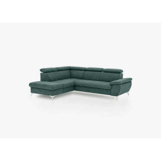 Sofá cama GISELA esquerda 3 lugares verde