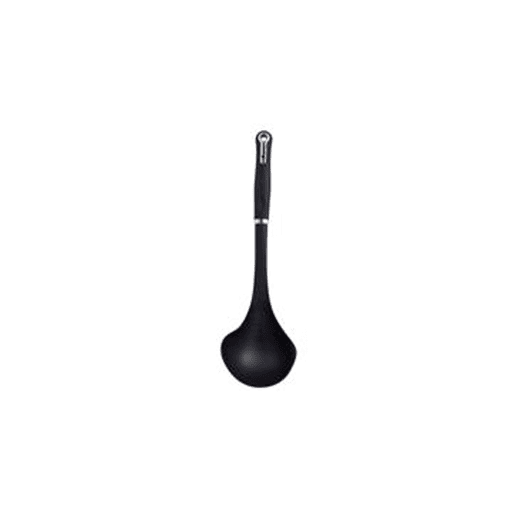 Colher para sopa de nylon e aço inoxidável Colher para sopa de nylon e aço inoxidável