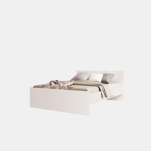 Cama NAIA 140x190cm branco brilhante