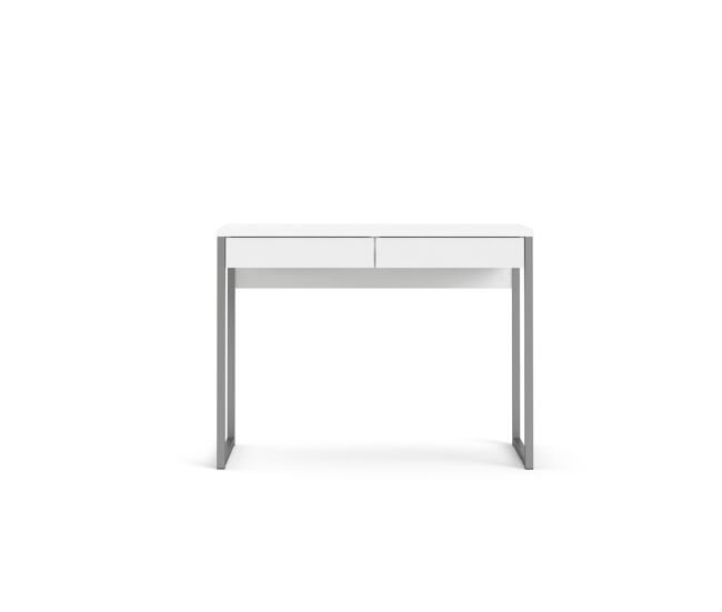 Mesa escritorio ROMA 2 cajones blanca