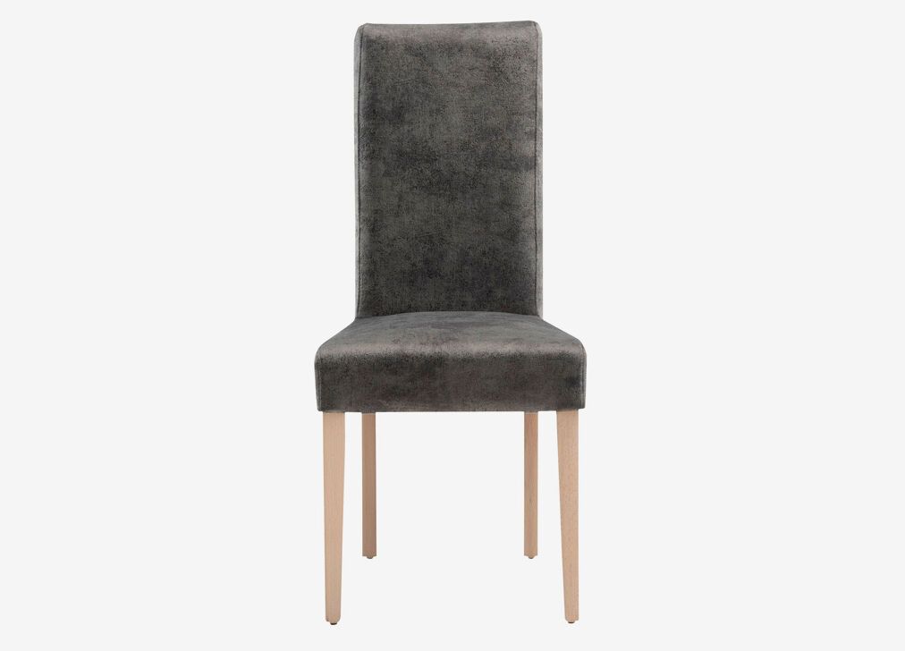 Silla de comedor VELVET terciopelo gris
