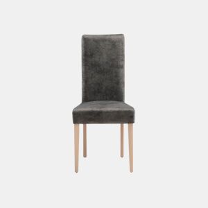 Cadeira de jantar VELVET veludo cinza