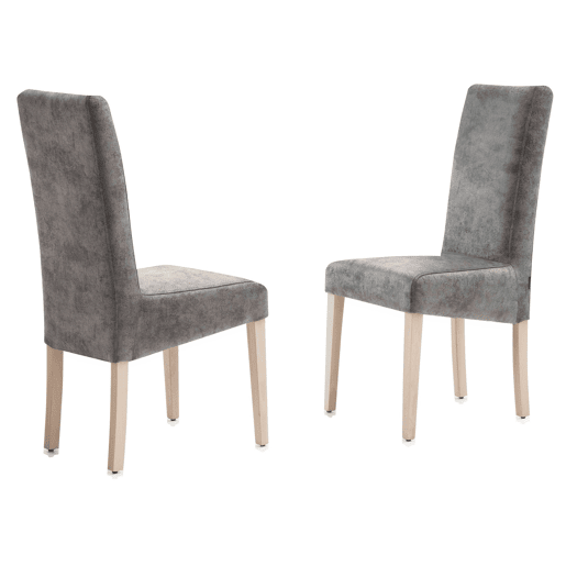 Cadeira de jantar VELVET veludo cinza