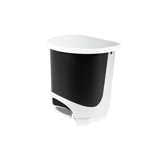 Caixote do lixo com pedal JUYPAL 30 litros branco