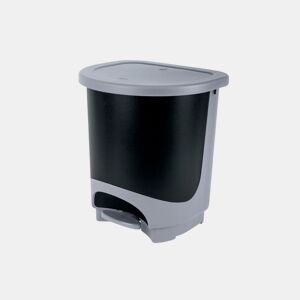 Caixote do luxo com pedal JUYPAL 30 litros prata