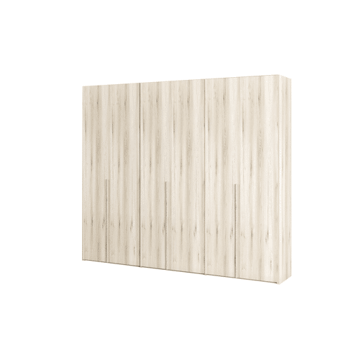 Roupeiro BERGEN portas batentes 240x238cm branco