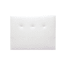 Cabeceira ATHENAS tecido branco brillo 145x120cm