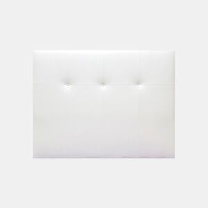 Cabeceira ATHENAS tecido branco brillo 145x120cm