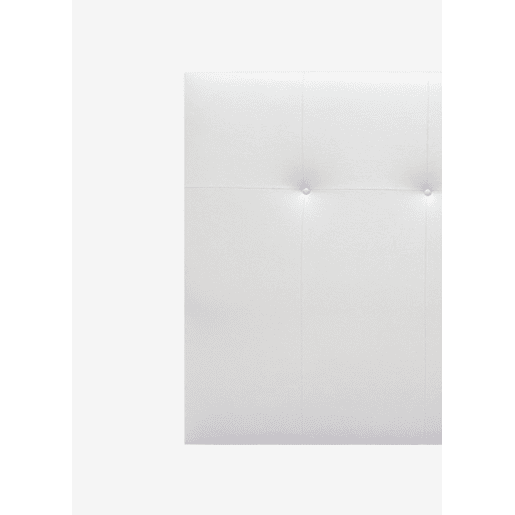 Cabeceira ATHENAS tecido branco brillo 145x120cm Cabeceira ATHENAS tecido branco brillo 145x120cm
