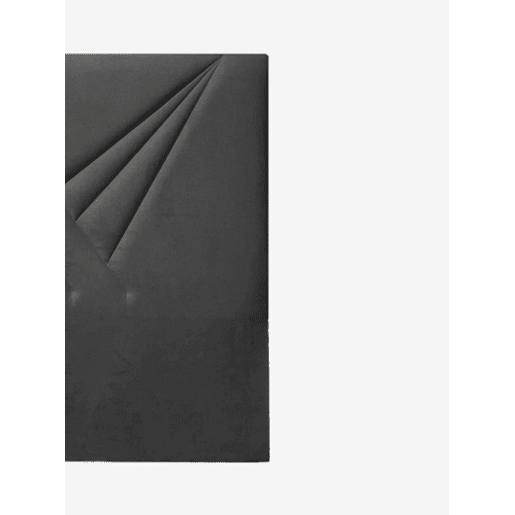Cabeceira ZENITH tecido cinza escuro 105x120cm