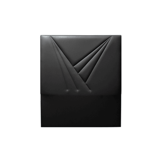 Cabeceira ZENITH preto 105x120cm pele sintética