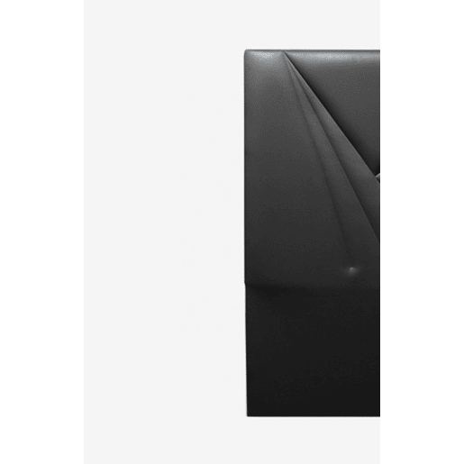 Cabeceira ZENITH preto 105x120cm pele sintética