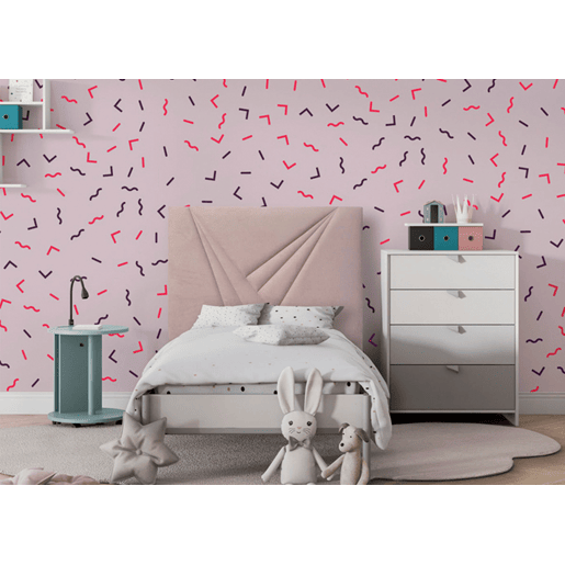 Cabeceira ZENITH Tecido Pink 105x120cm