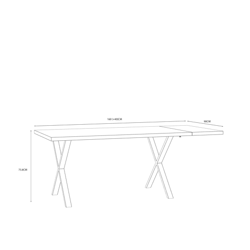 Mesa de jantar extensível NELLEKE